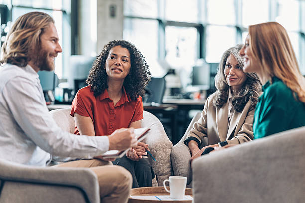 istock Group of business colleagues discuss futures projects 2207682869