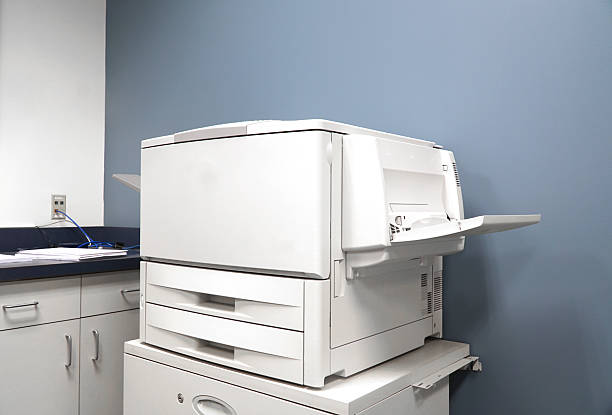 close up on copier in the office
