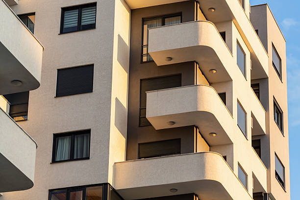 Free Stock Photo of Modern apartment balconies geometric design ...