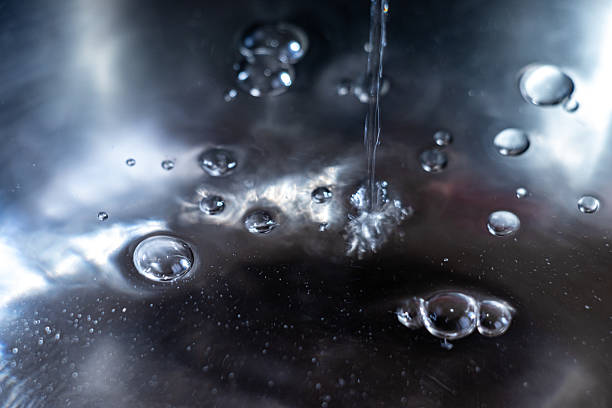 istock The texture of the bubbling, rippling water surface 2207706431
