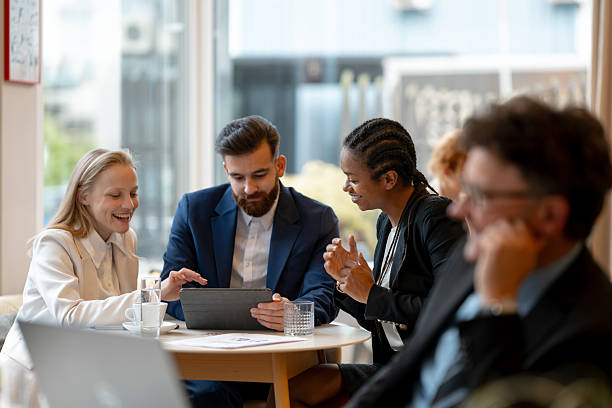 istock Morning vibes in a business lounge bar. 2207710414