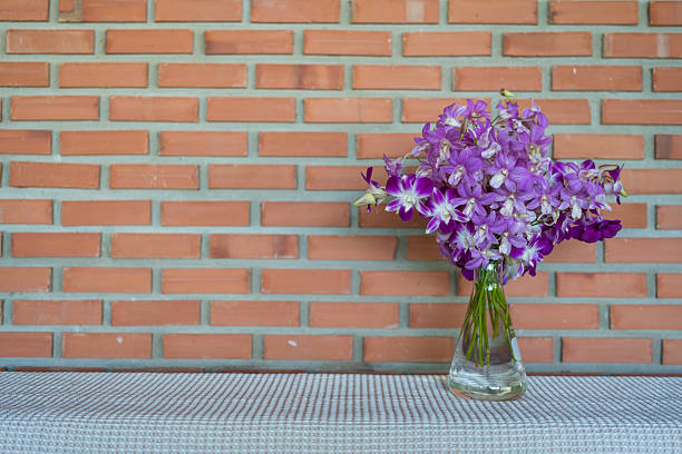Close-up top view of fresh purple daisy-like flowers with green foliage, creating a serene and elegant composition ideal for themes of purity, natural beauty, and heartfelt occasions