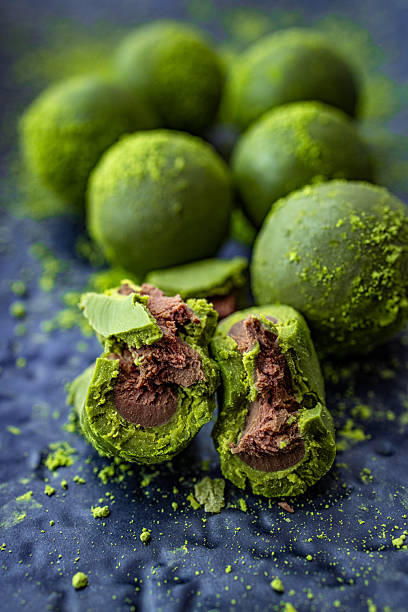 istock Close-Up of Matcha Chocolate Balls 2207717400
