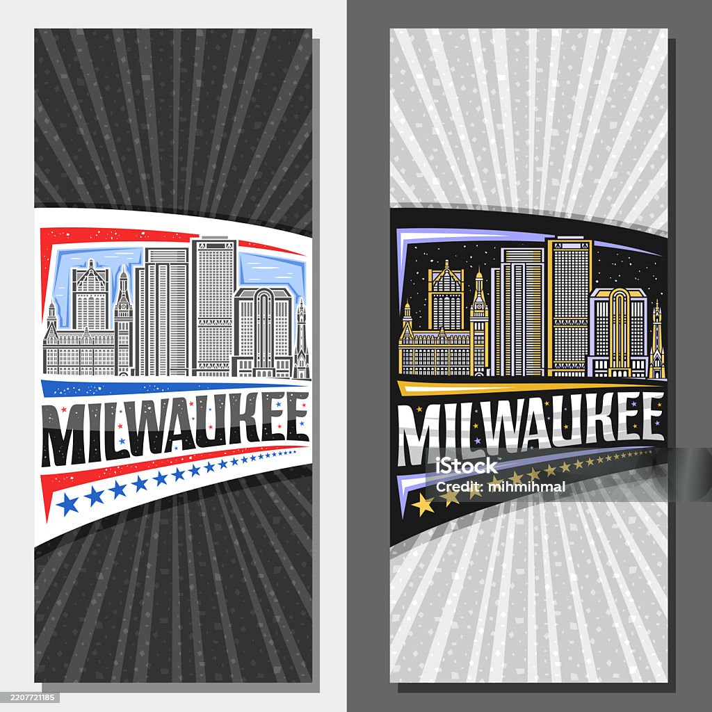 Milwaukee Vector Vector Vertical Layouts For Milwaukee Stock Illustration - Download ...