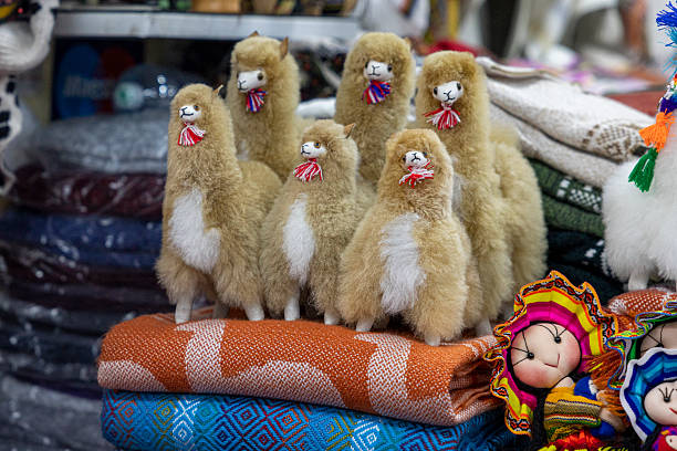 Alpaca plush toys available in the store