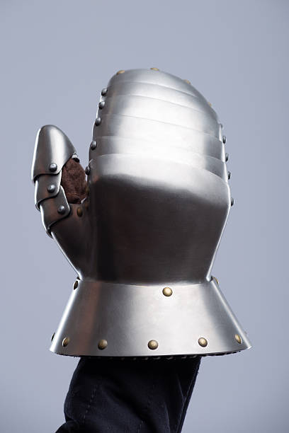 istock Single Polished Steel Plate Gauntlet Detail 2207727953