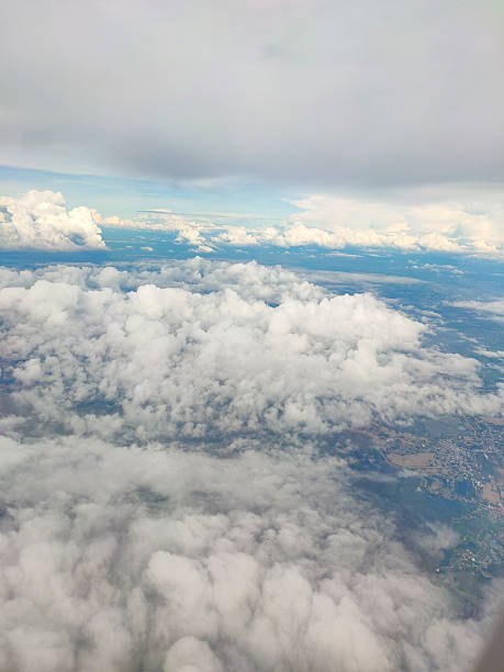 istock The sky from the airplane window 2207729923