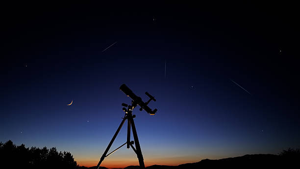 istock Astronomical telescope for observing stars, planets, Moon and other celestial objects. 2207731343