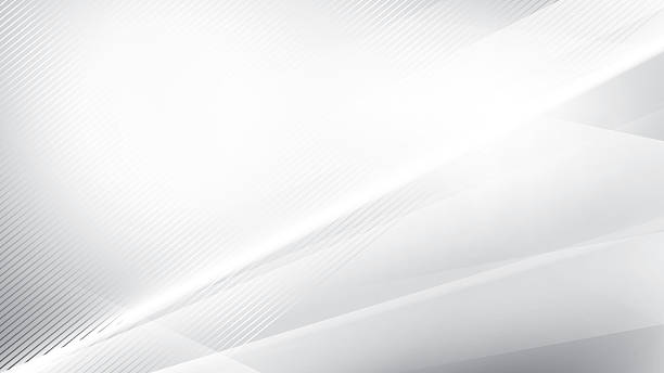 istock Abstract white and gray color, modern design stripes background with geometric shape and straight lines. Vector illustration. 2207739001