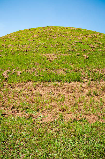 Emerald Mound in Mississippi on a Clear Day