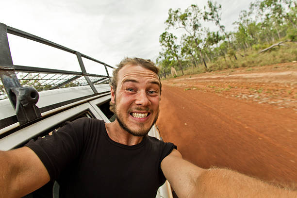 Adventure on a rugged road in Cape York during a thrill-seeking journey