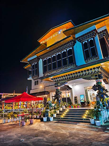 istock Vibrant night view of Goldfish Resort. 2207754164