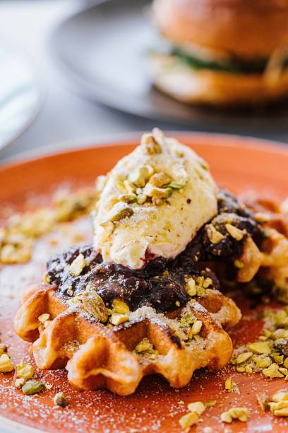 istock Waffle with Ice Cream and Pistachios 2207755622