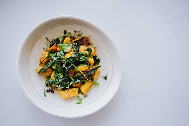istock Gourmet Gnocchi with Fresh Greens 2207755636