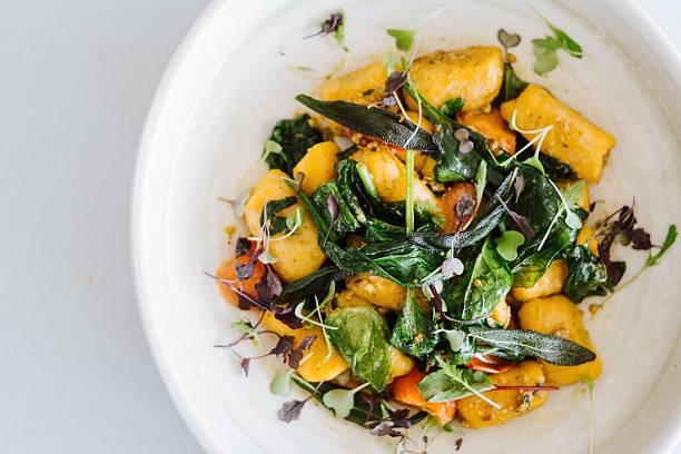 istock Colorful Gnocchi Dish with Fresh Greens 2207755751