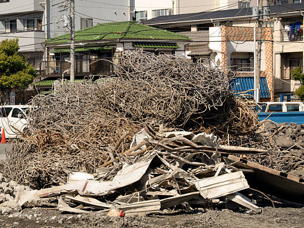 istock Debris from a building demolition site 2207763946