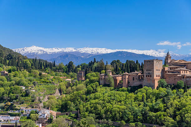 istock Alhambra palace with the Sierra Nevada 2207764565