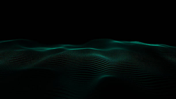 istock Technological design of network connection. Abstract background with intertwined dots and lines. 3D rendering. 2207765440