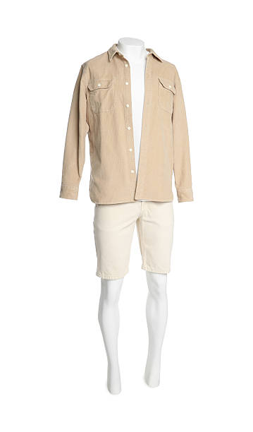 istock Male mannequin with stylish outfit isolated on white 2207770229
