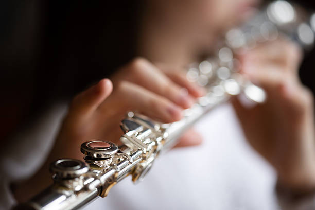 istock musical instrument flute close-up. classical music performed by wind instruments. background for concert poster 2207775134