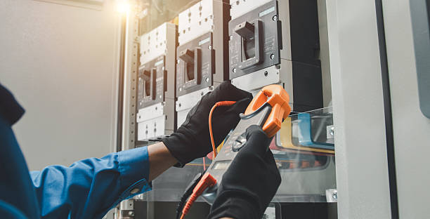 istock Electrical equipment maintenance service engineer Engineers carry AC voltmeters to check voltage at breaker terminals and inspect switchgear. 2207775493