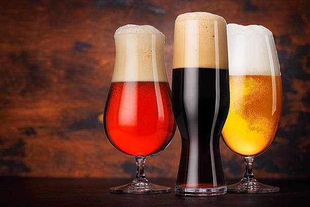 istock A selection of various beer glasses filled with different types of beer 2207782937