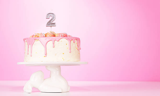 istock A festive birthday cake topped with candle 2207783271