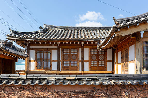 istock Traditional Korean Architectural Style Hanok Housing Landscape 2207783483