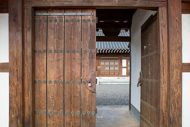 istock Traditional Korean Architectural Style Hanok Housing Landscape 2207783488