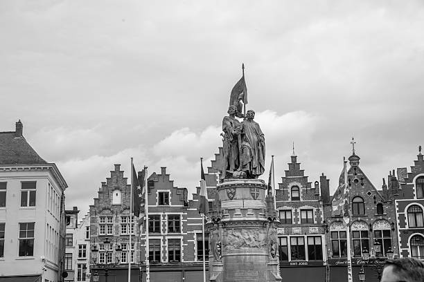 Market Square & City Hall in  Bruges, Belgium