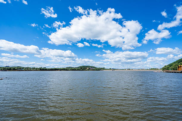 Landscape of Liudingshan cultural tourism area in Dunhua, Jilin Province