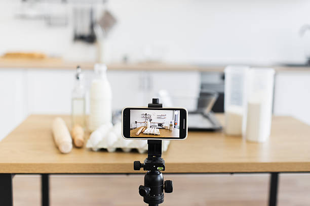 istock Smartphone capturing kitchen food setup for cooking and recipe preparation 2207797195