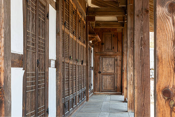 istock Traditional Korean Architectural Style Hanok Housing Landscape 2207804078