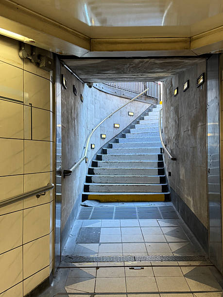 istock Staircase in an underground station 2207806205