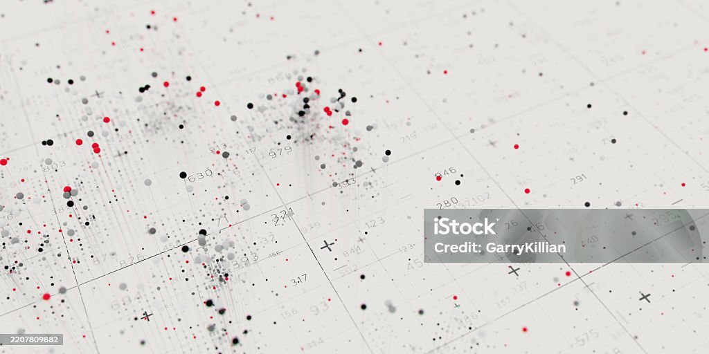 Abstract Data Clusters Visualization Ai Technology Neural Patterns ...