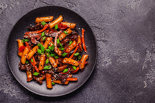 istock Tteokbokki ,Spicy Stir fried Rice Cake. 2207817470