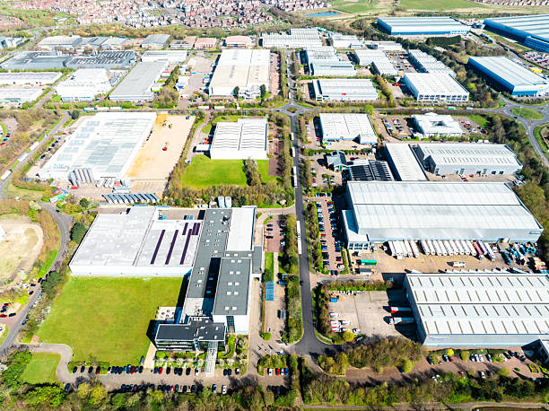 istock Drone view of Warehouse in Milton Keynes, UK 2207823183