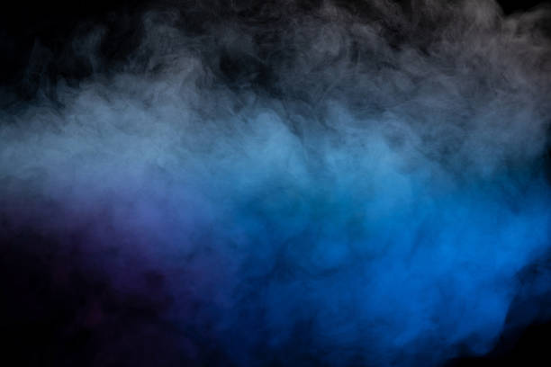 istock Blue and purple steam on a black background. 2207826325