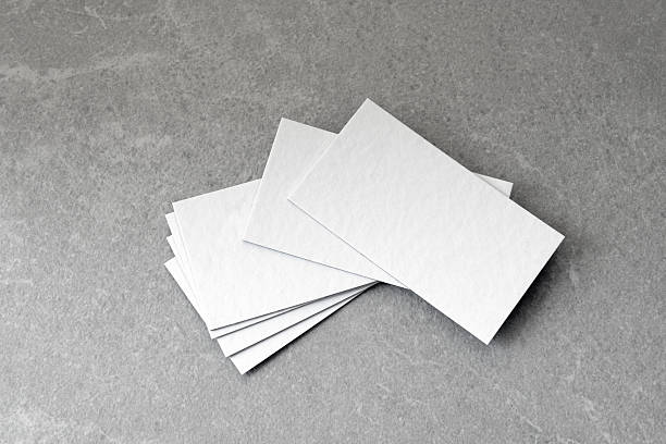 istock Business card on grey background. 2207827182