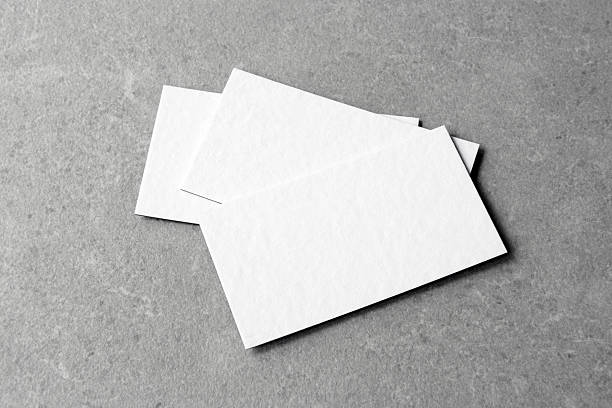 istock Business card on grey background. 2207827190
