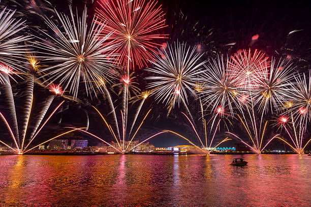 istock Fireworks in Abu Dhabi celebrating Eid Al Fitr 2207828731