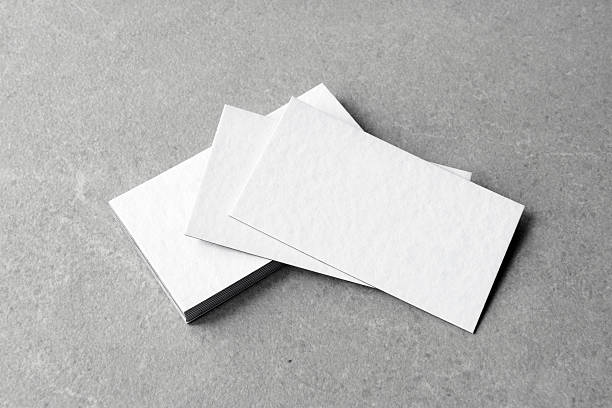 istock Business card on grey background. 2207829688