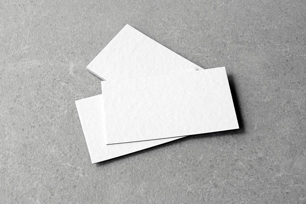 istock Business card on grey background. 2207829697