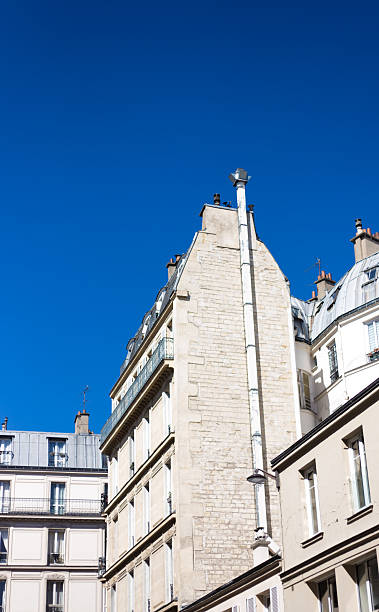 Paris, France: Old Narrow Residential Building, 5th Arrondissement