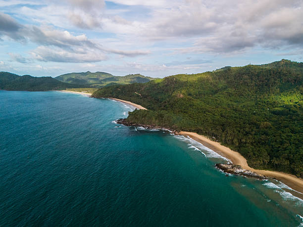 istock Aerial view of idyllic white sand beach on the Philippines 2207835538