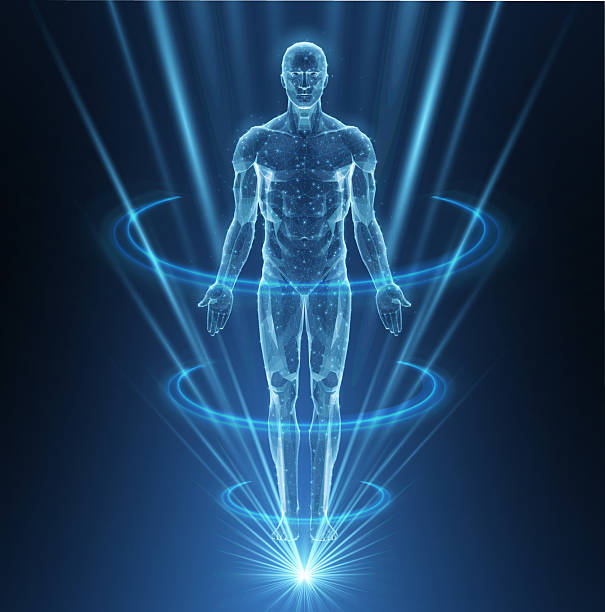 istock Human body. Abstract . Digital anatomy, Medical technology, Muscle structure. 2207839378