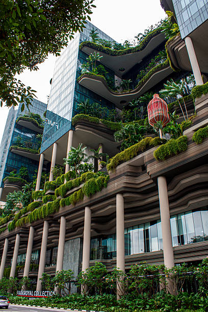 istock Sustainable Urban Oasis with Vertical Gardens 2207850043