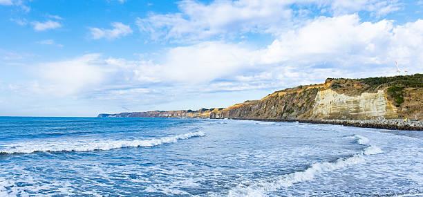 Cliff in Choshi City, Chiba Prefecture,Byoubugaura