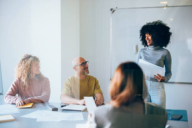 istock Team Collaboration During a Meeting in a Modern Office Environment 2207850549