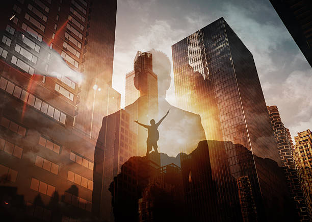 istock Strong man with a vision and a goal conquering adversity. 2207857865